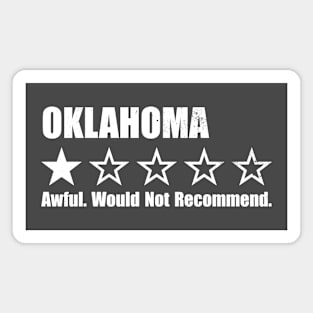 Oklahoma One Star Review Magnet